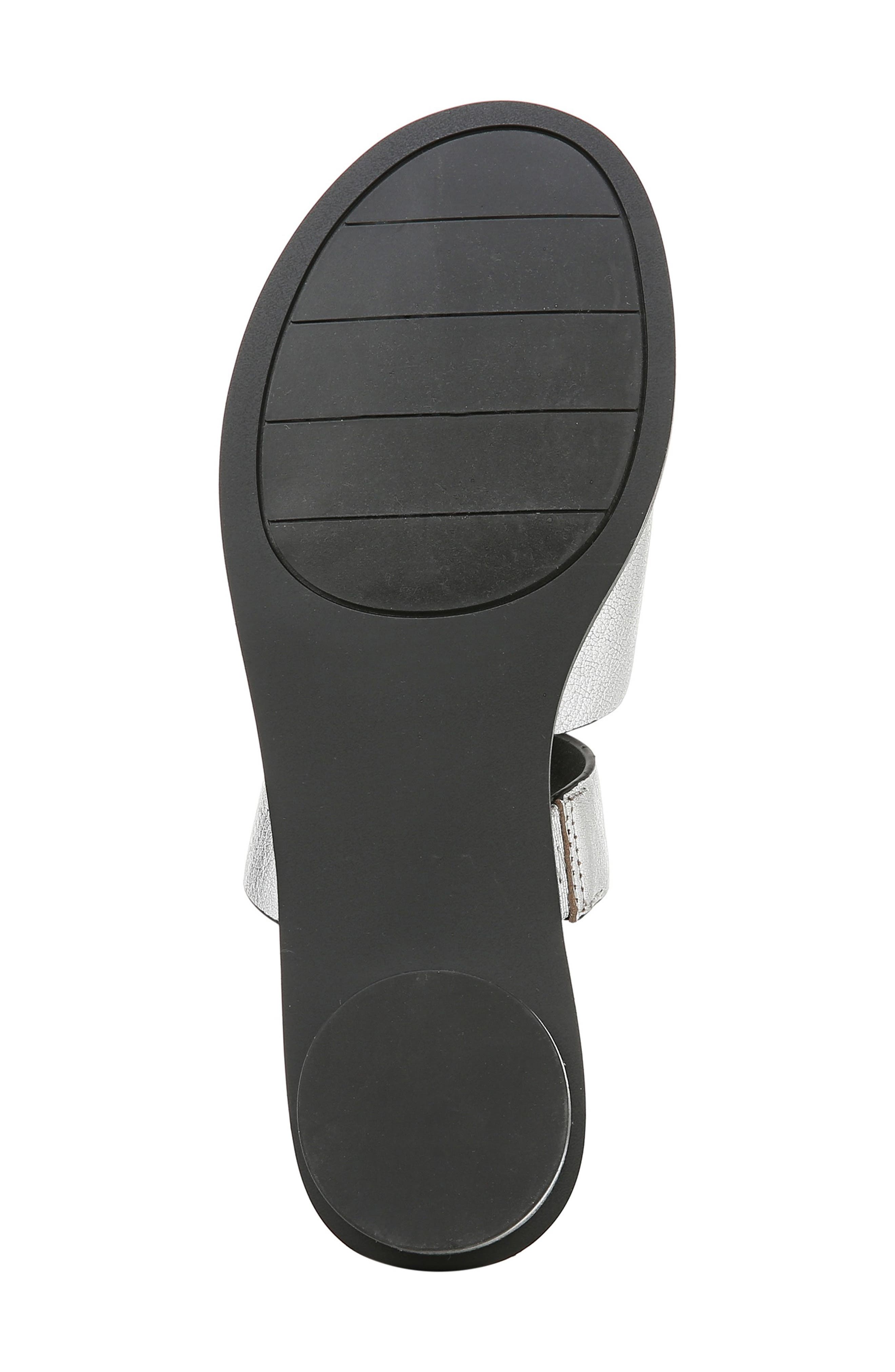 Trixie Slide Sandal, Alternate, color, SILVER LEATHER