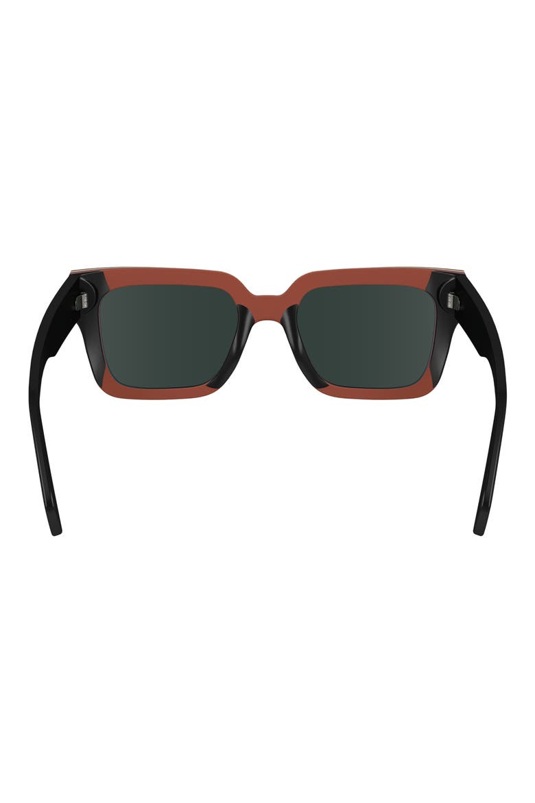 Kenton 52mm Rectangular Sunglasses, Alternate, color, BLACK MULTI-STRIPE