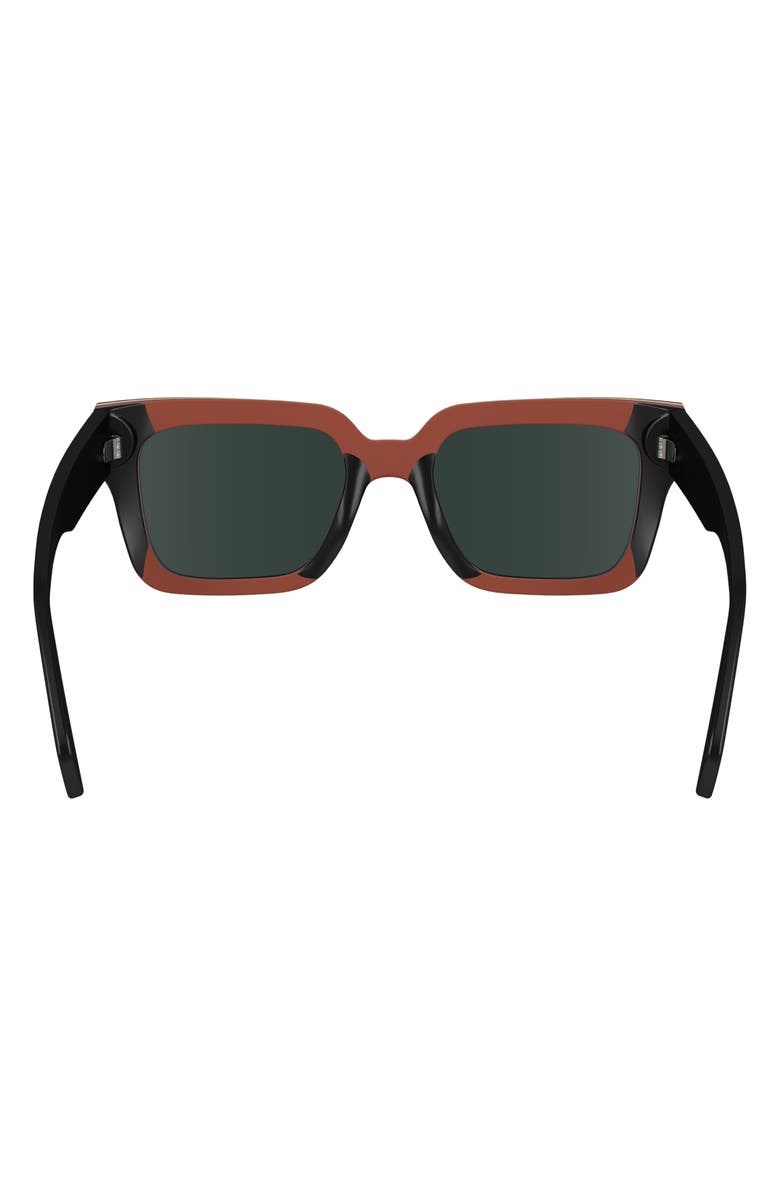 Paul Smith Kenton 52mm Rectangular Sunglasses, Alternate, color, Black Multi-Stripe