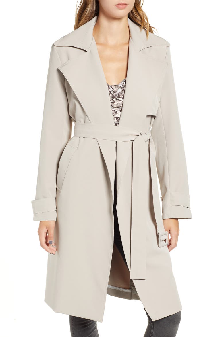 Prima Trench Coat, Alternate, color, KHAKI