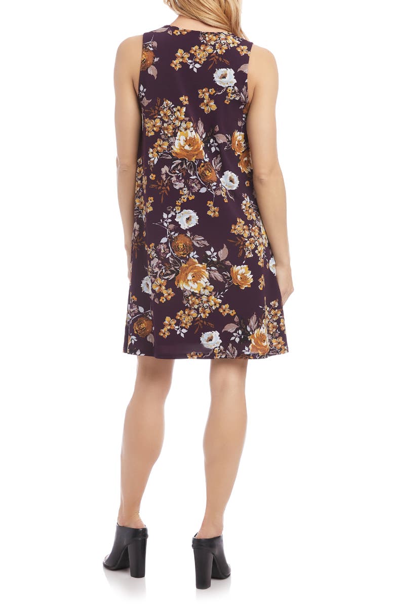 Karen Kane Chloe Floral Print Shift Dress, Alternate, color, 
