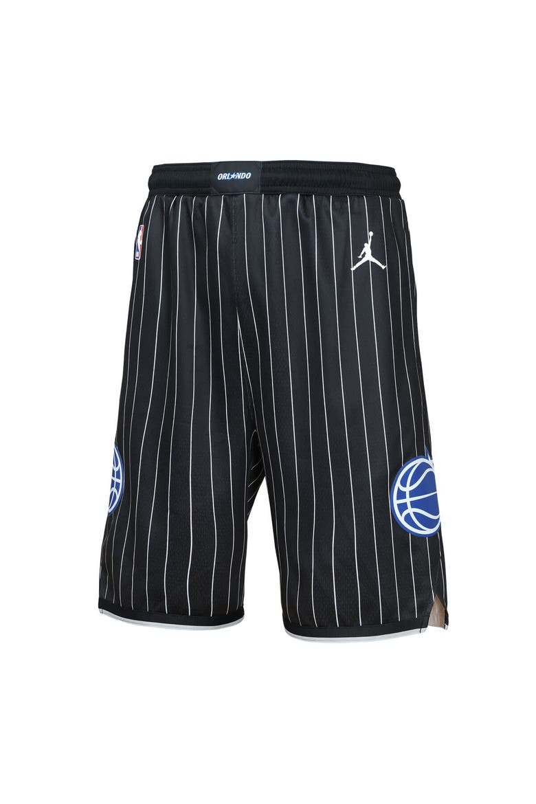 Youth Jordan Brand  Black Orlando Magic Authentic Statement Edition Swingman Shorts, Alternate, color, Black