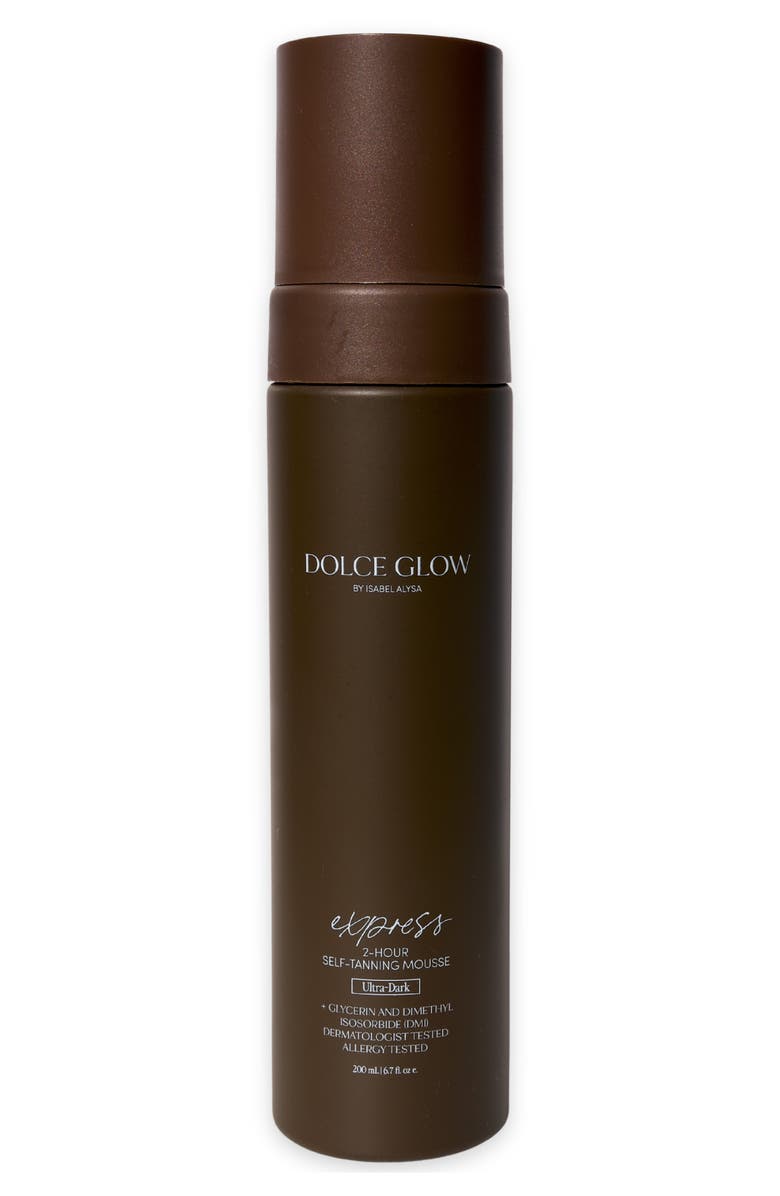Dolce Glow by Isabel Alysa Express Mousse 2-Hour Self-Tanning Mousse Ultra Dark, Main, color, 