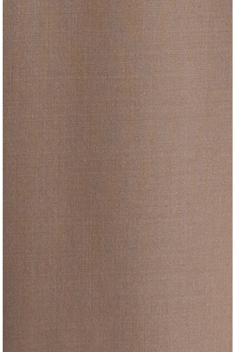 Pleated Wool & Mohair Wide Leg Pants, Alternate, color, MARRON GLACE