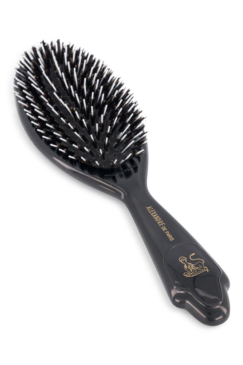 La Charmante Smoothing Detangling Hairbrush, Main, color, BLACK
