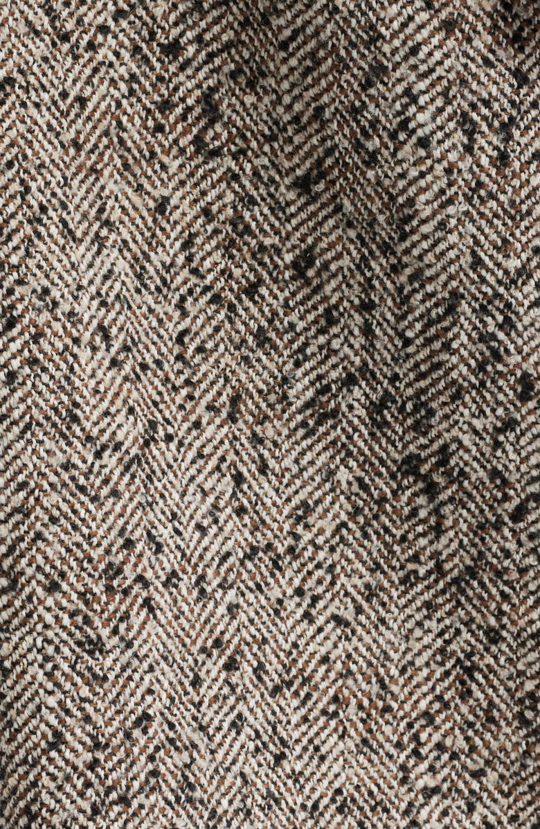 Treasure & Bond Herringbone Tweed Coat, Alternate, color, Brown- Black Tweed