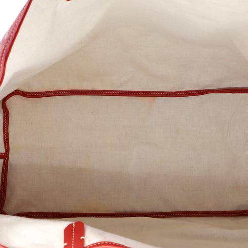 Pre-owned Goyard  Goyard Saint Louis Tote Coated Canvas Gm In Red