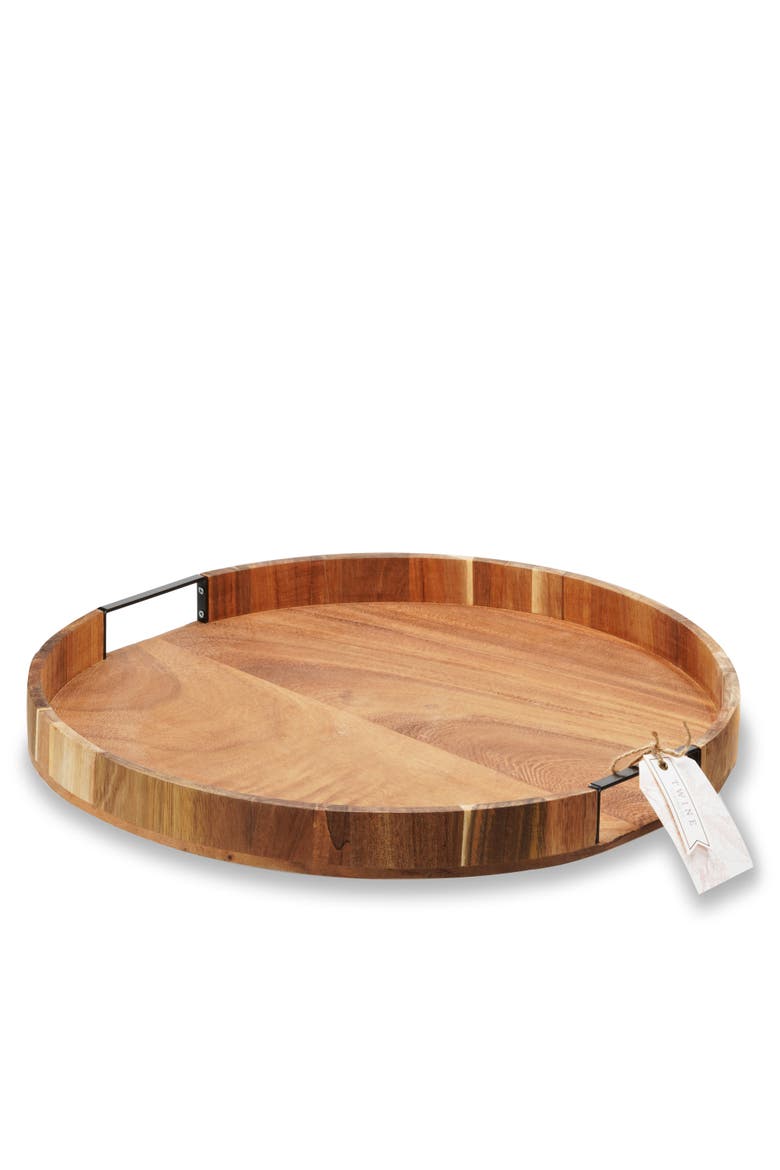 Acacia Wood Lazy Susan, Alternate, color, Wood