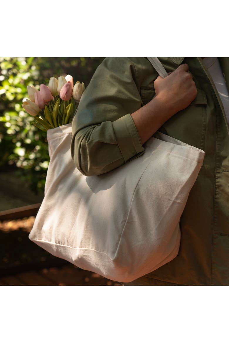 Canvas Grocery Tote 8.3 gallon, Alternate, color, Brown