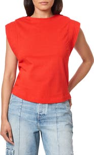 Scotch & Soda Cap Sleeve Cotton T-Shirt