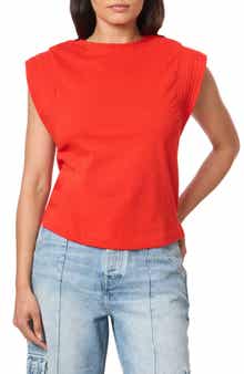 Scotch & Soda Cap Sleeve Cotton T-Shirt