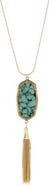 OLIVIA WELLES Evie Tassel Pendant Necklace