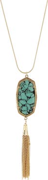 OLIVIA WELLES Evie Tassel Pendant Necklace