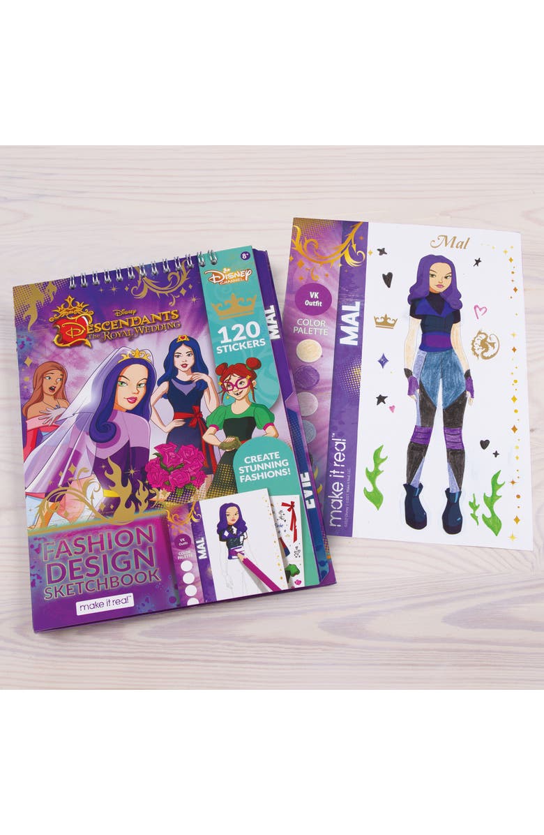 Disney Descendants Royal Wedding Light Table & Sketchbook 9 Piece Set, Alternate, color, Multicolored