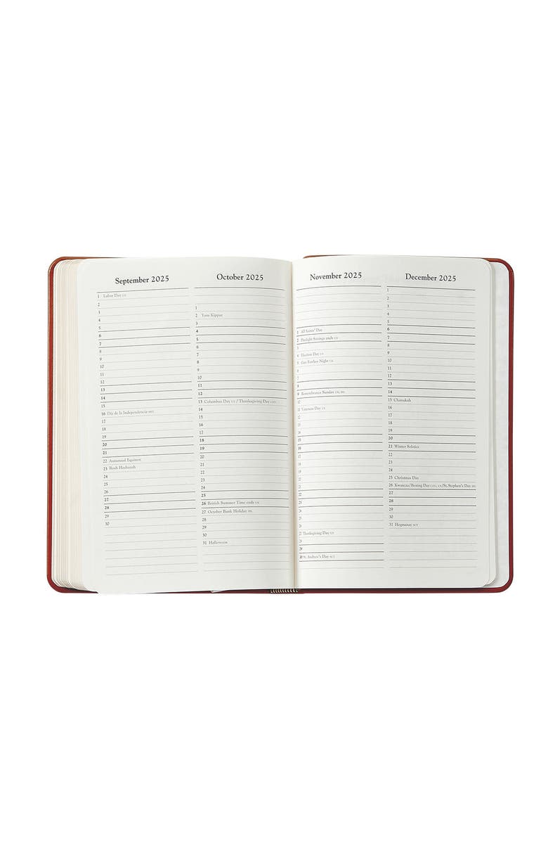 Graphic Image 2026 Leather Daily Journal, Alternate, color, Black Pattern