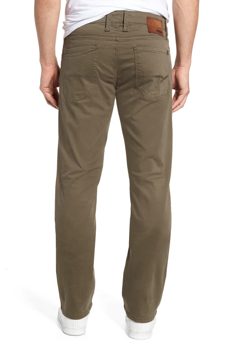 Zach Straight Leg Twill Pants, Alternate, color, DUSTY OLIVE TWILL