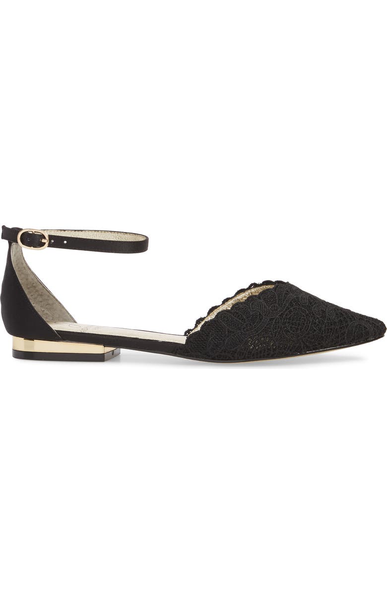Adrianna Papell Trala Ankle Strap Flat, Alternate, color,