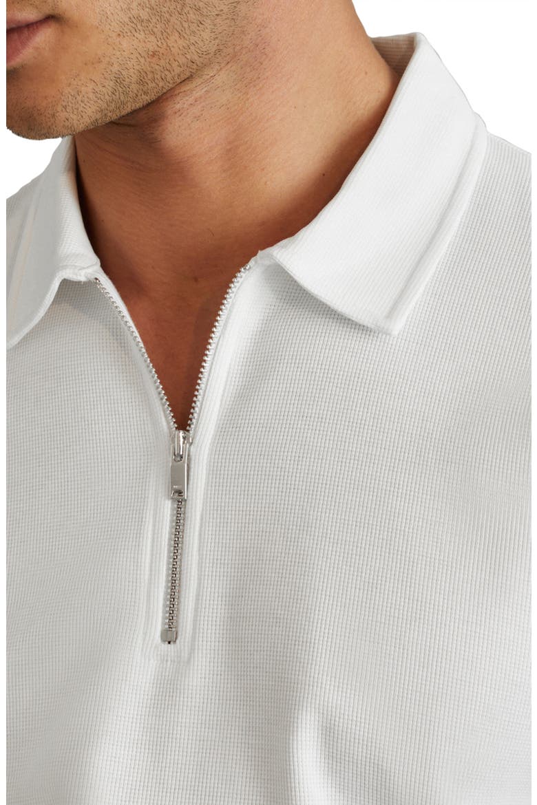 Cayman Half Zip Polo, Alternate, color, WHITE