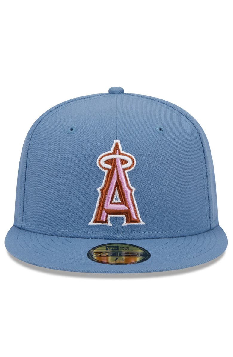 New Era Men's New Era Los Angeles Angels Faded Blue Color Pack 59FIFTY Fitted Hat, Alternate, color, 
