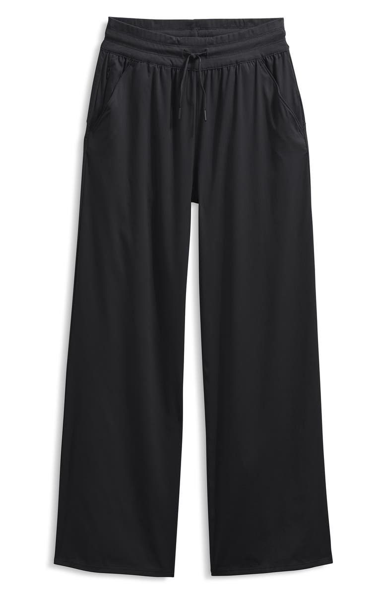 The North Face Aphrodite Arise Wide Leg Pants, Alternate, color, Tnf Black