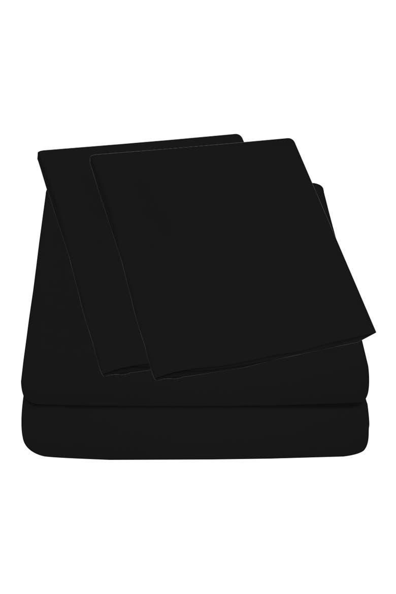 Deep Pocket Microfiber Sheet Set, Main, color, BLACK
