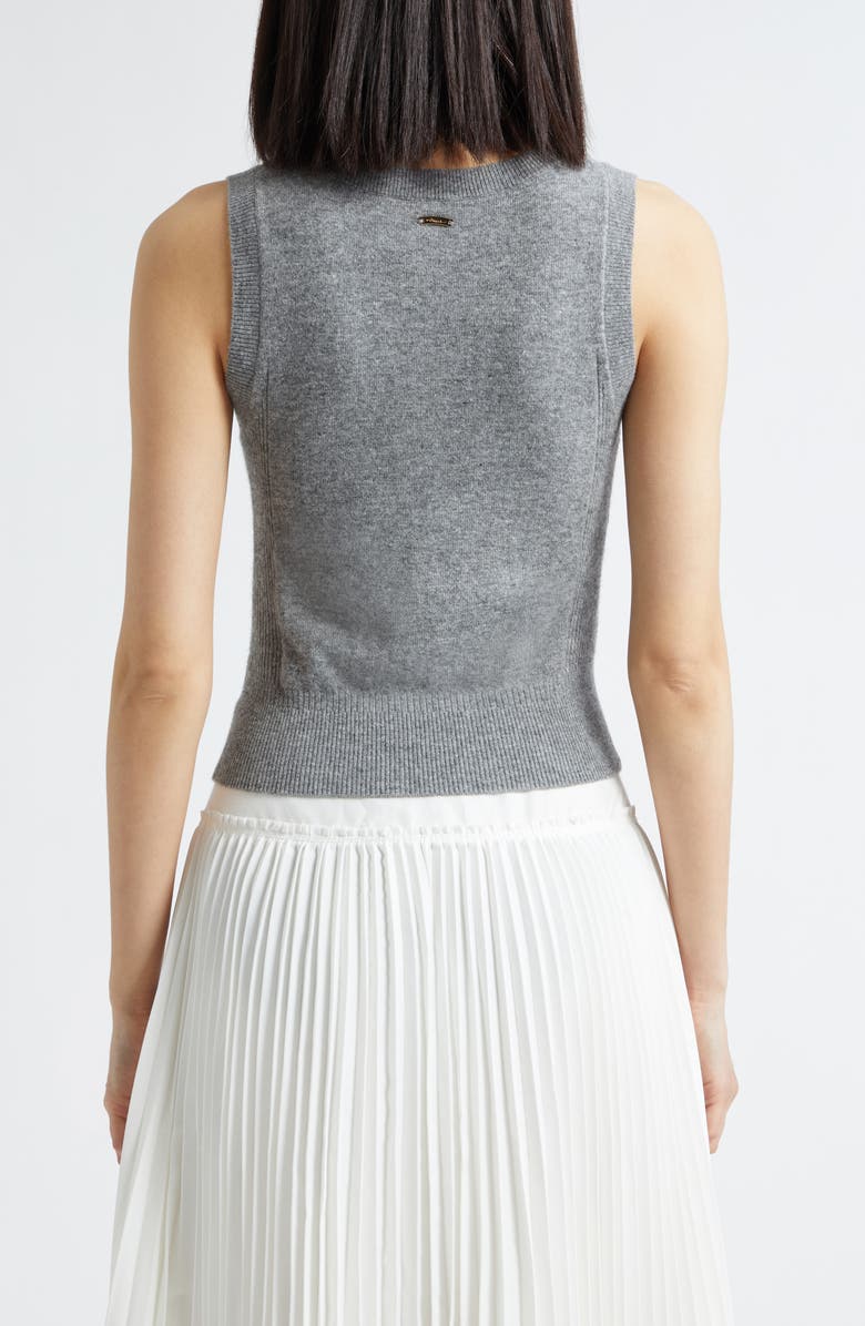 3.1 Phillip Lim Wool & Cashmere Blend Sweater Tank, Alternate, color, Charcoal Melange