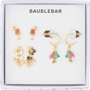 BaubleBar Paradise Found Set of 3 Stud & Drop Earrings