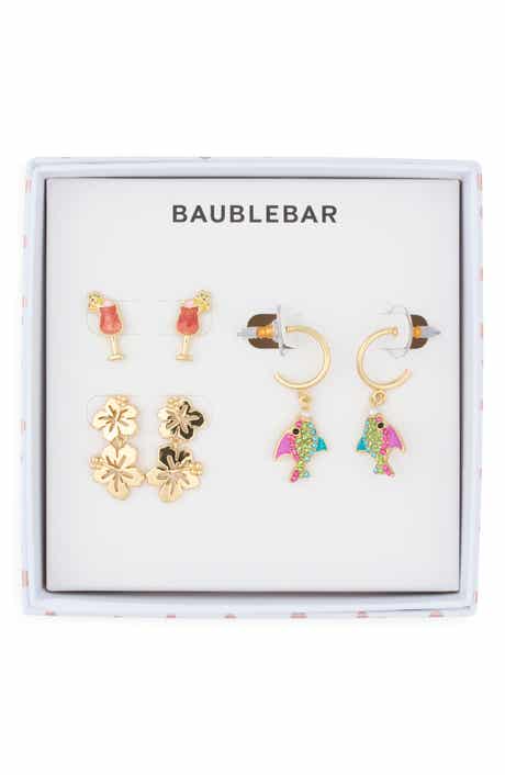 BaubleBar Paradise Found Set of 3 Stud & Drop Earrings