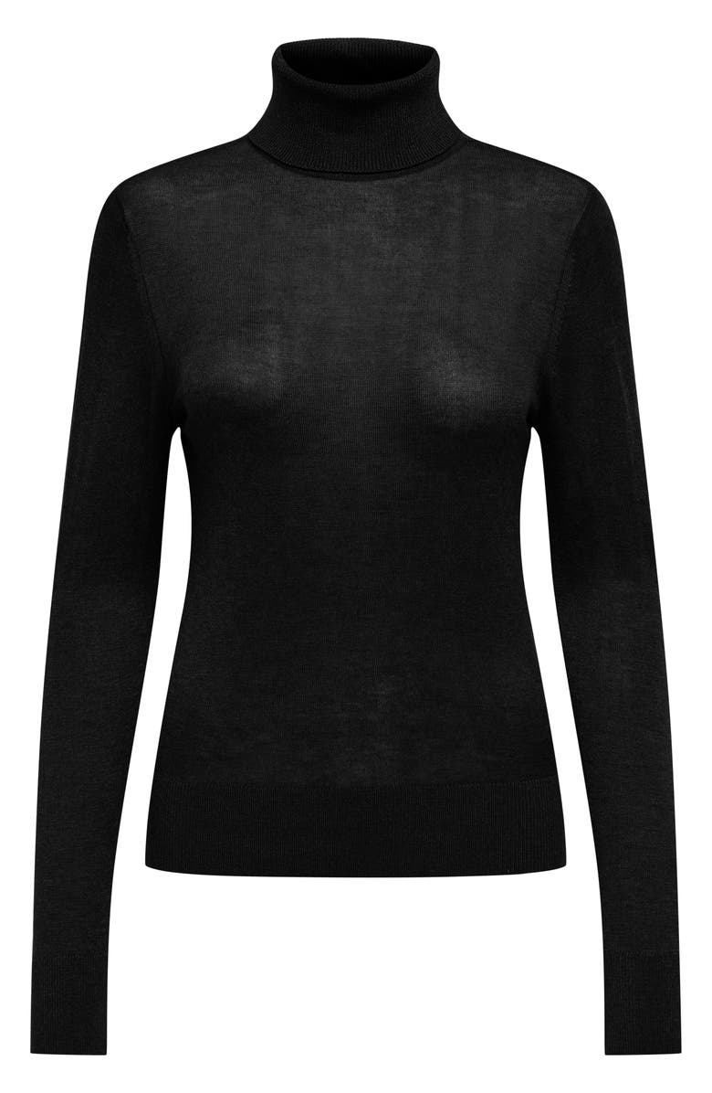 Only Vienna Long Sleeve Knit Top, Alternate, color, Black