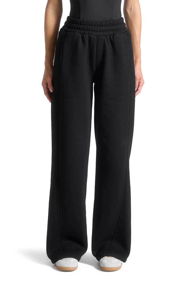 Manière De Voir Iris Relaxed Joggers, Alternate, color, Black