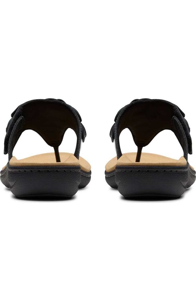 Clarks<sup>®</sup> Laurieann Palm Sandal, Alternate, color, Black Leather