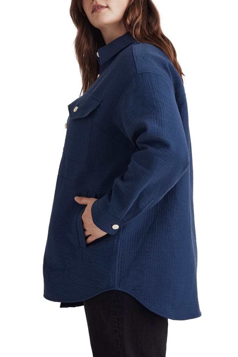 Superoversize Shirt Jacket, Alternate, color, PASSPORT BLUE