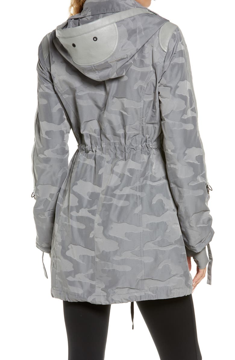 Blanc Noir Hooded Water Resistant Anorak, Alternate, color, 