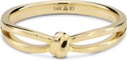 DEVATA Love Knot Ring in 14K Gold