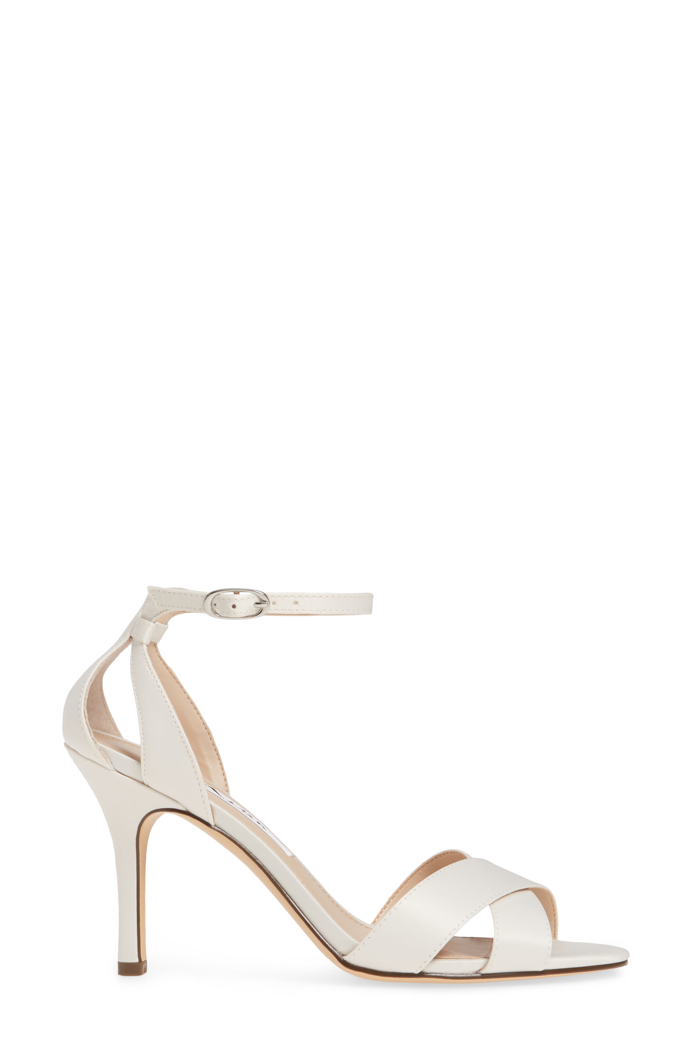 Ankle Strap Sandal, Alternate, color, IVORY SATIN