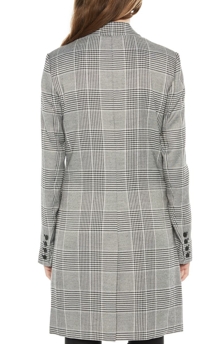 Bardot Plaid Coat, Alternate, color, Monocheck