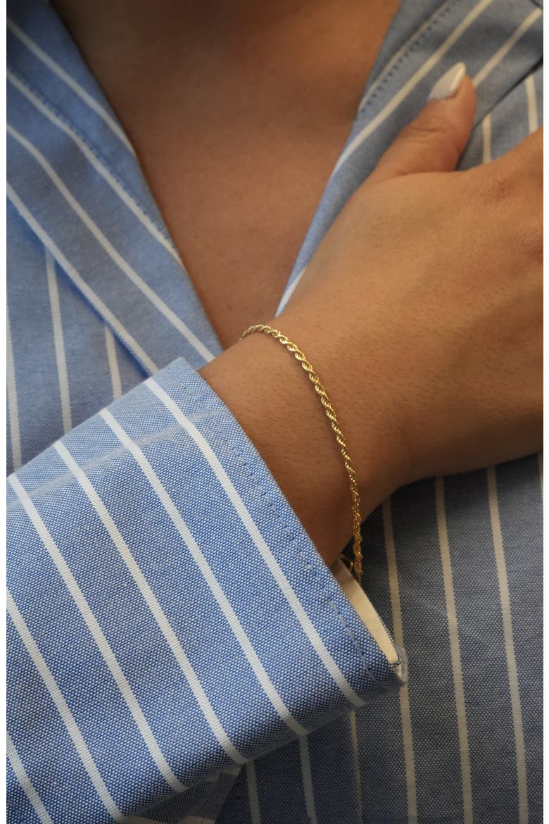 Rope Chain Bracelet, Alternate, color, GOLD