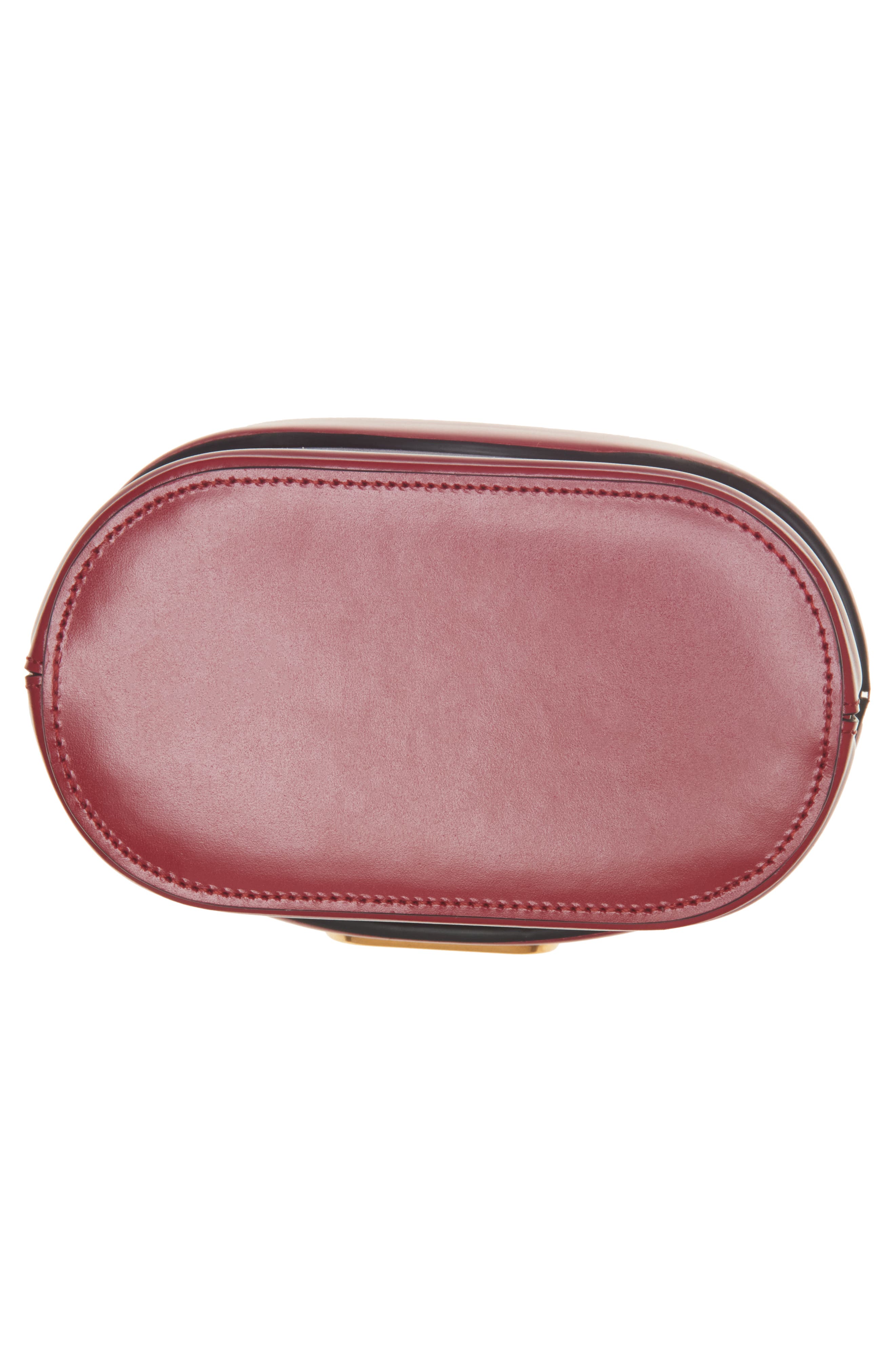 Valentino Garavani Vain Leather Vanity Bag, Alternate, color, Rosso V