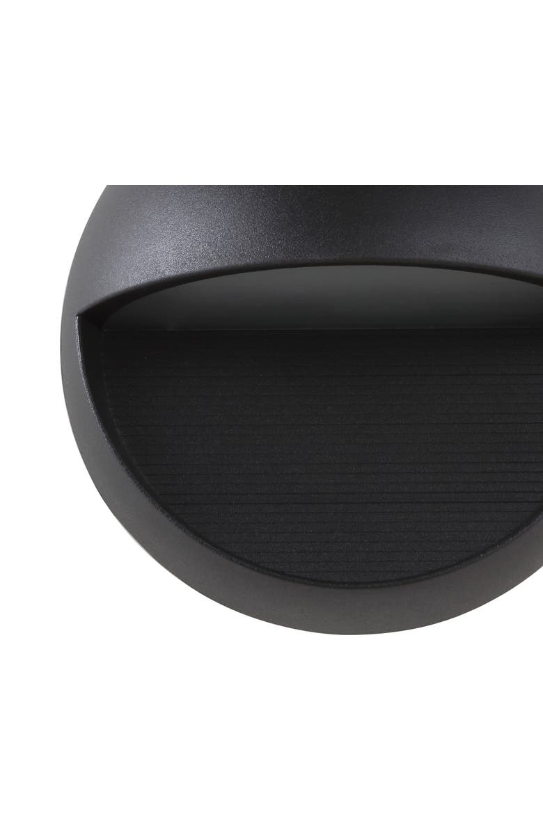 JONATHAN Y Orbe Outdoor Metal/Glass Integrated LED Wall Sconce, Alternate, color,
