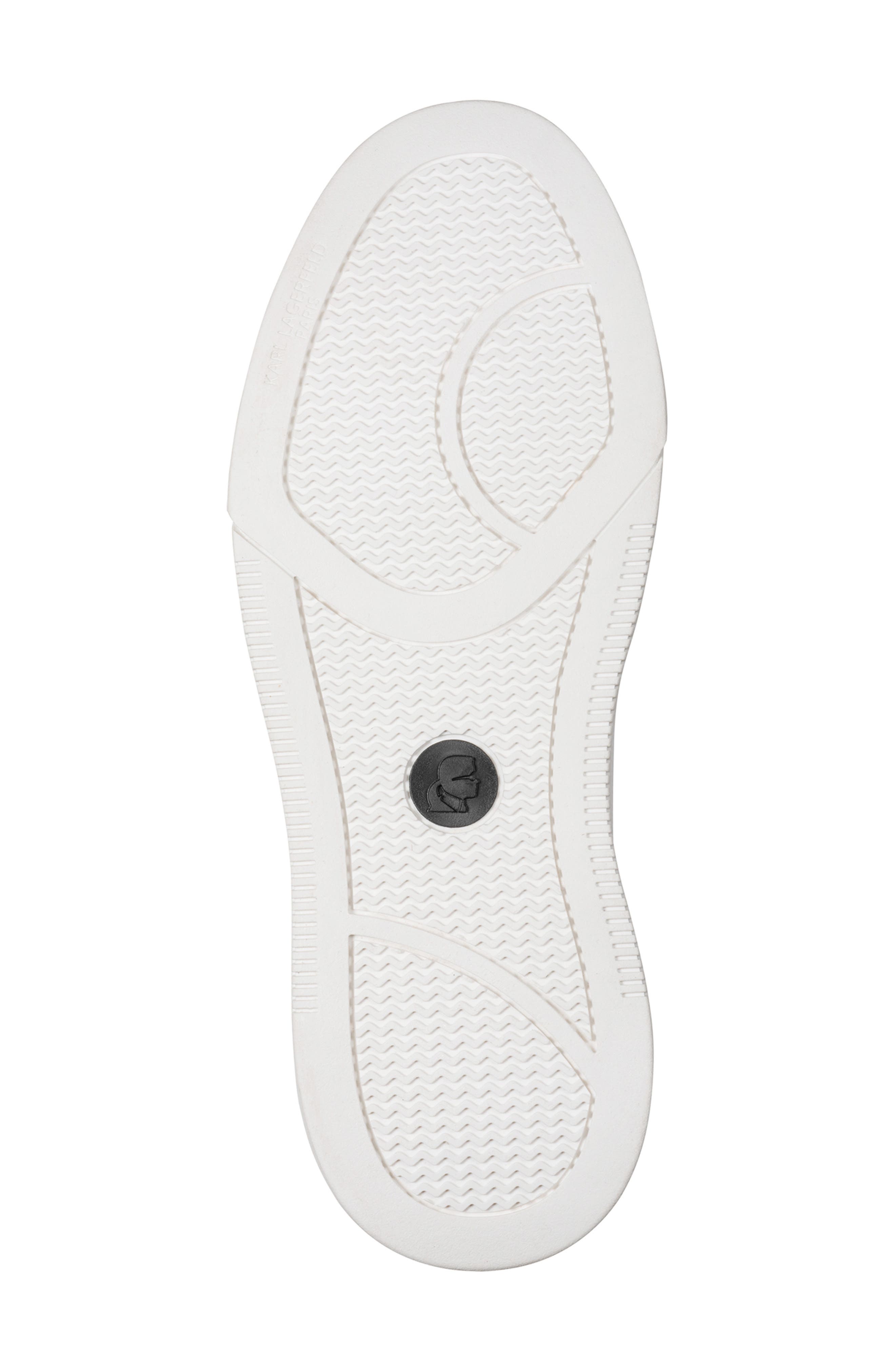 Paneled Court Sneaker, Alternate, color, WHITE