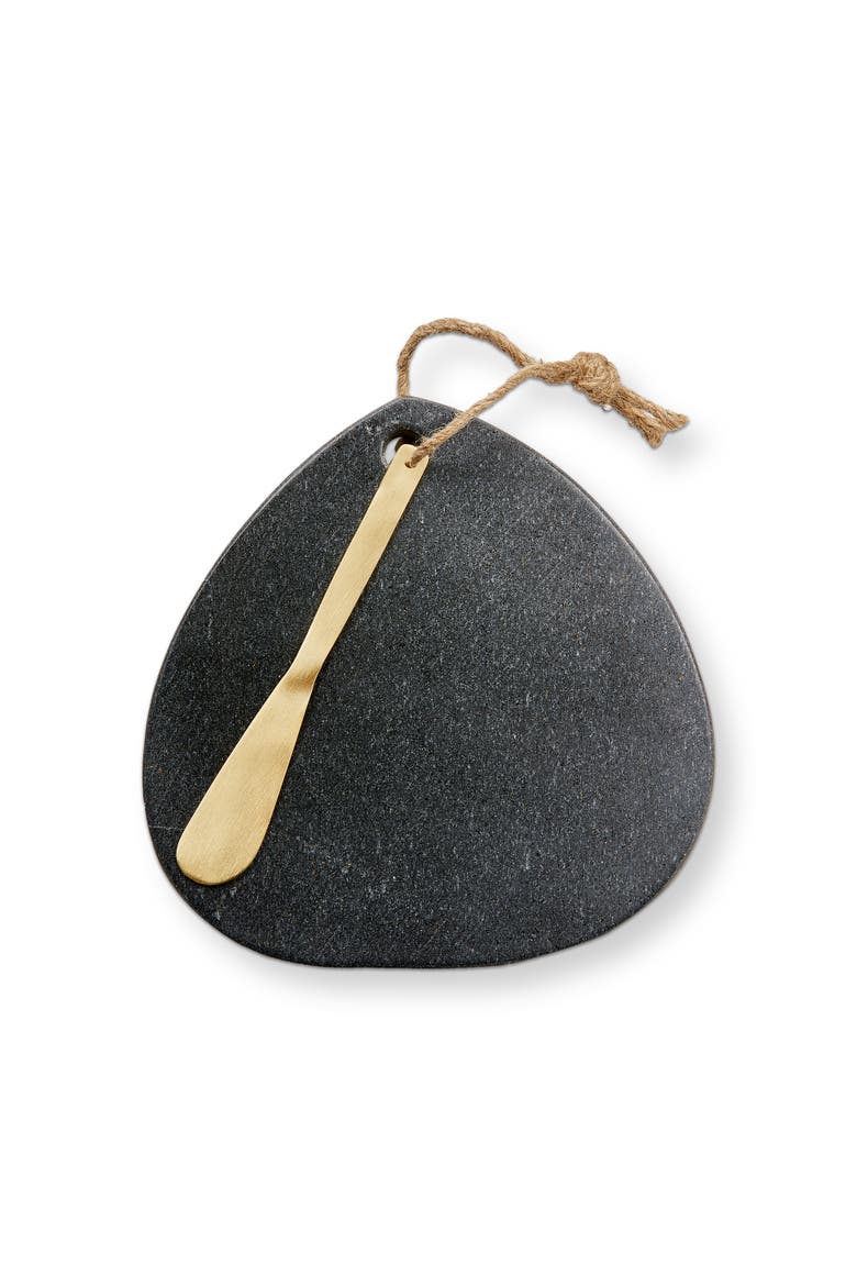 Marble Teardrop Board W/Spreader Black Marble Everyday, Main, color, Black