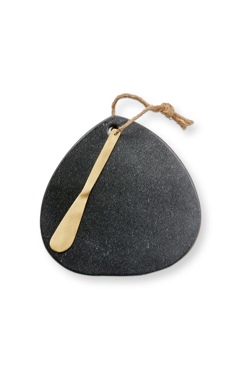 tag Marble Teardrop Board W/Spreader Black Marble Everyday, Main, color, Black
