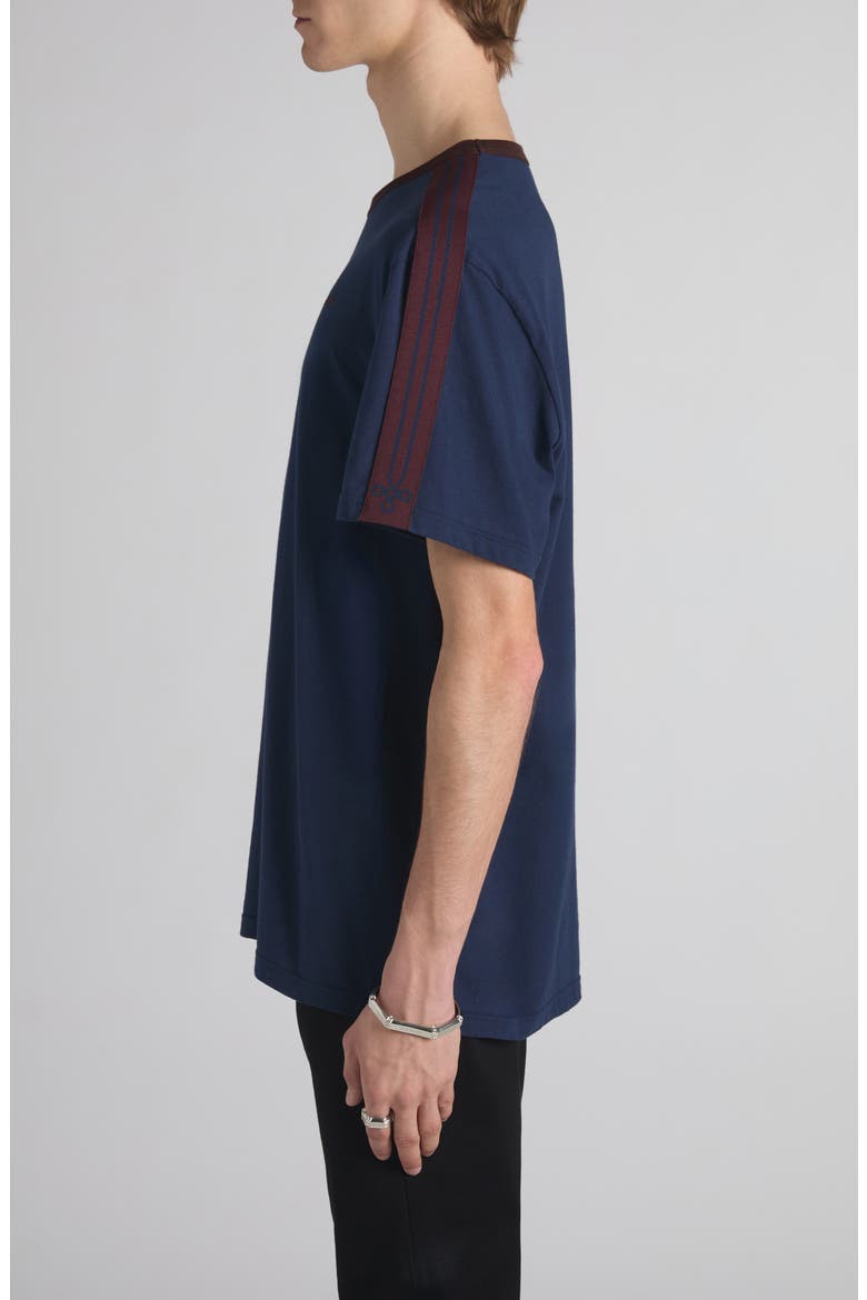 Criminal Stripe T-Shirt, Alternate, color, NAVY