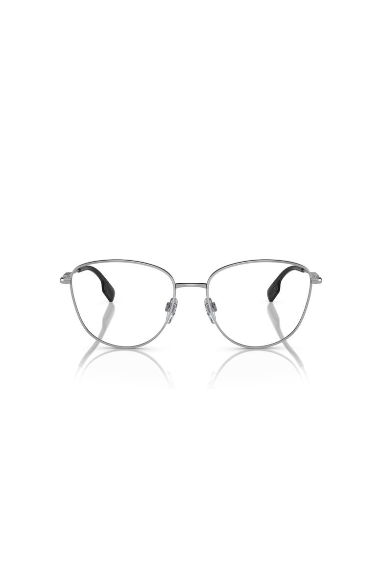 Burberry 53mm Phantos optical glasses, Alternate, color, Silver