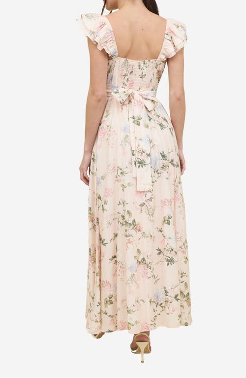 BLU PEPPER BLU PEPPER FLORAL RUFFLE MAXI SUNDRESS