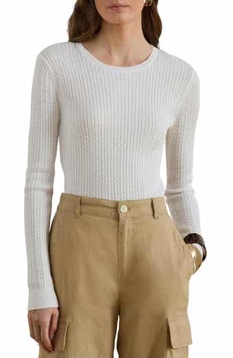 Mini Cable Crewneck Sweater