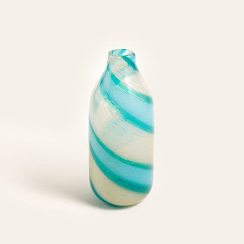 Macau Glass Vase 12 In