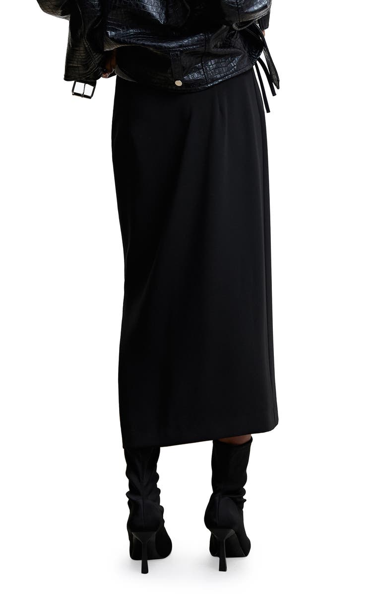 MANGO Wrap Midi Skirt, Alternate, color, 
