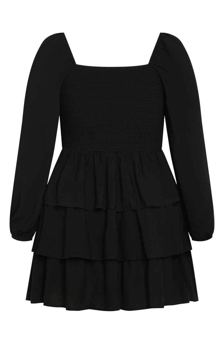 City Chic Dahlia Long Sleeve Minidress, Alternate, color,