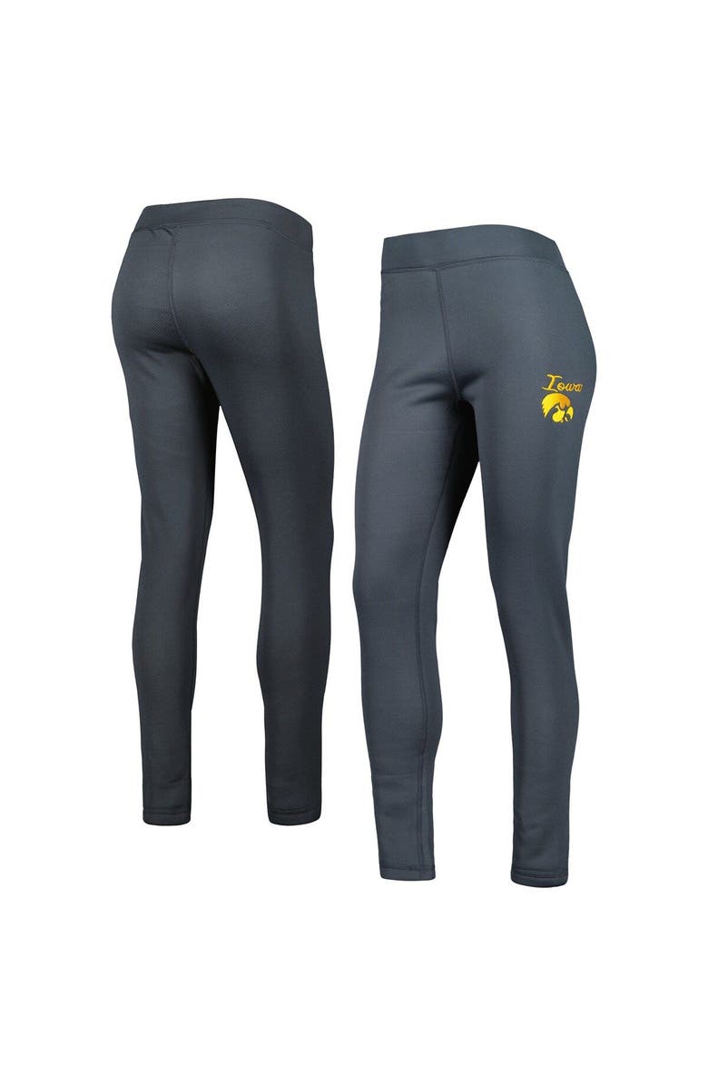 CONCEPTS SPORT Women's Concepts Sport Charcoal Iowa Hawkeyes Upbeat Sherpa Leggings, Main, color, Charcoal